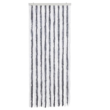 Perdea pentru insecte, gri și alb, 56x200 cm, Chenille - Img 3