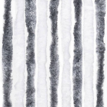Perdea pentru insecte, gri și alb, 56x200 cm, Chenille - Img 5