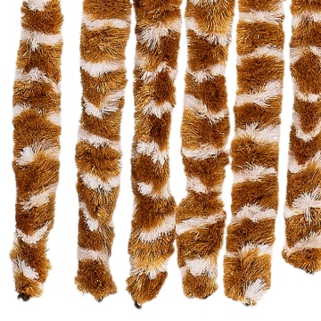 Perdea pentru insecte, ocru și alb, 56x200 cm, chenille - Img 5