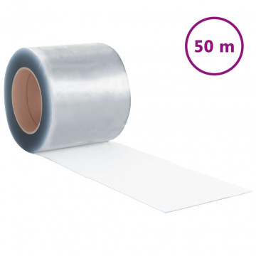 Perdea pentru ușă, transparent, 200 mmx1,6 mm 50 m, PVC - Img 2