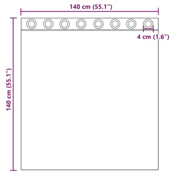 Perdele Voile cu Oelii 2 buc Nisip - Img 7