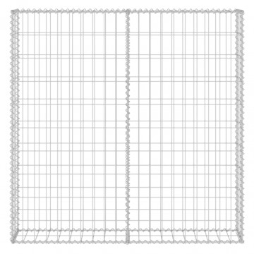 Perete gabion cu capace, 80 x 20 x 100 cm, oțel galvanizat - Img 4