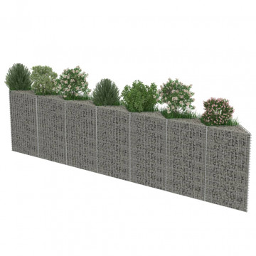 Perete gabion, oțel galvanizat, 450 x 30 x 100 cm - Img 4