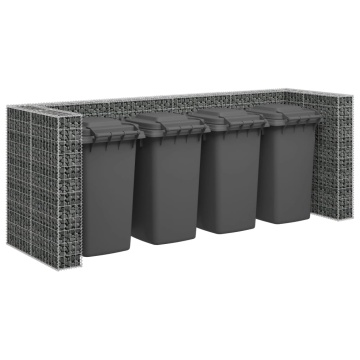 Perete gabion pentru pubele, 320x100x120 cm, oțel galvanizat - Img 1