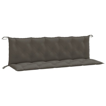 Pernă bancă de grădină 2buc melanj gri închis 180x50x7cm textil - Img 2