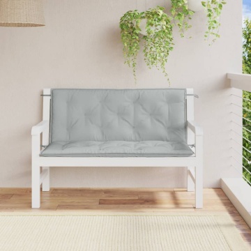 Pernă bancă de grădină 2db melanj gri deschis 120x50x7cm textil - Img 3