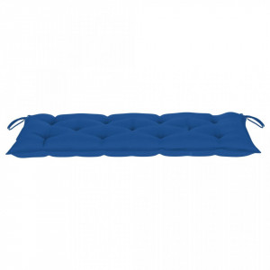 Pernă bancă de grădină, albastru deschis, 120x50x7 cm, textil - Img 3