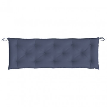 Pernă bancă de grădină, bleumarin, 150x50x7cm, textil oxford - Img 2