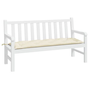 Pernă bancă de grădină, crem, 150x50x7 cm, textil oxford - Img 3