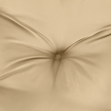 Pernă bancă de grădină, melanj bej, 120x50x7 cm, textil - Img 5