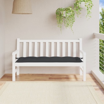 Pernă bancă de grădină, negru, 150x50x7 cm, material oxford - Img 1
