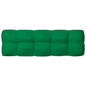 Pernă canapea din paleți, verde, 120 x 40 x 12 cm - Img 1