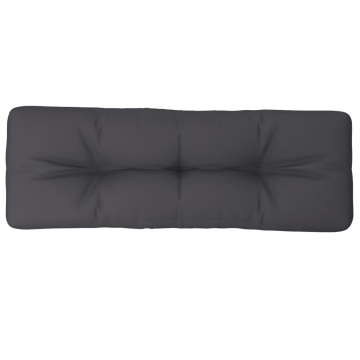 Pernă de paleți, antracit, 120x40x12 cm, material textil - Img 2