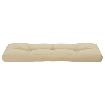 Pernă de paleți, bej, 120x40x12 cm, material textil - Img 8