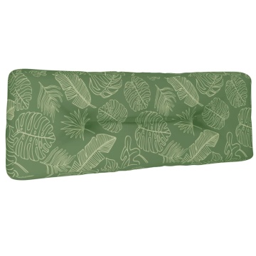 Pernă de paleți, model frunze, 120x40x12 cm, textil - Img 2