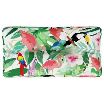 Pernă de paleți, multicolor, 80x40x12 cm, textil - Img 2