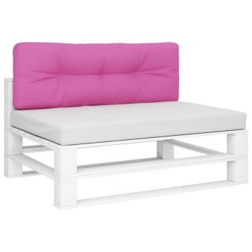 Pernă de paleți, roz, 120x40x12 cm, textil - Img 3