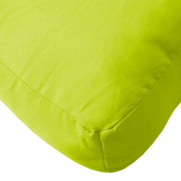 Pernă de paleți, verde aprins, 50x50x12 cm, material textil - Img 6