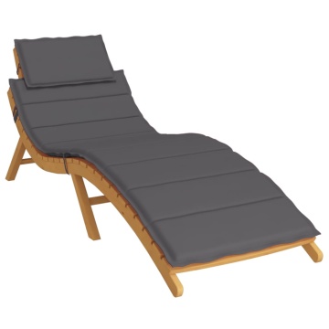 Pernă de șezlong, antracit, 180x58x3 cm, textil oxford - Img 3