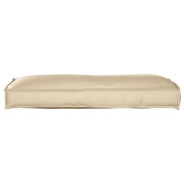 Pernă palet pentru spate Bej 120x40x12 cm Fabric Oxford - Img 3