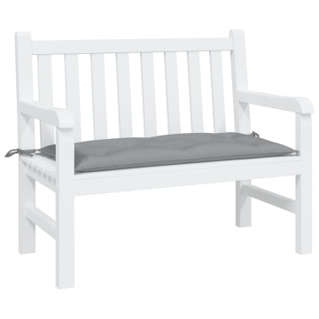 Pernă pentru bancă de grădină gri, 110x50x7 cm, material oxford - Img 3
