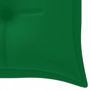 Pernă pentru bancă de grădină, verde, 150x50x7 cm, textil - Img 4