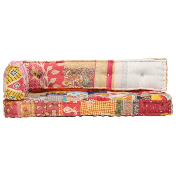 Pernă pentru canapea din paleți, multicolor, textil, petice - Img 2