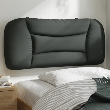 Pernă pentru tăblie de pat, gri închis, 80 cm, material textil - Img 1