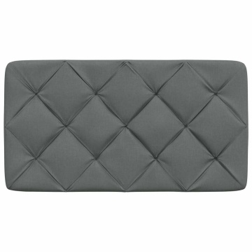 Pernă pentru tăblie de pat, gri închis, 90 cm, material textil - Img 4