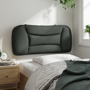 Pernă pentru tăblie de pat, gri închis, 90 cm, material textil - Img 4
