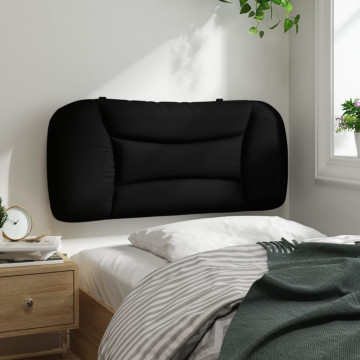 Pernă pentru tăblie de pat, negru, 90 cm, material textil - Img 4