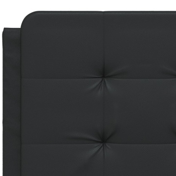 Pernă pentru tăblie pat, negru, 120 cm, piele artificială - Img 6