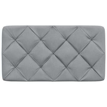Pernă tăblie de pat, gri deschis, 90 cm, material textil - Img 4
