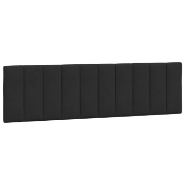 Pernă tăblie de pat, negru, 180 cm, catifea - Img 2