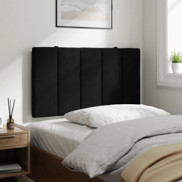 Pernă tăblie de pat, negru, 90 cm, catifea - Img 4