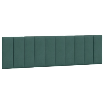 Pernă tăblie de pat, verde, 180 cm, catifea - Img 2