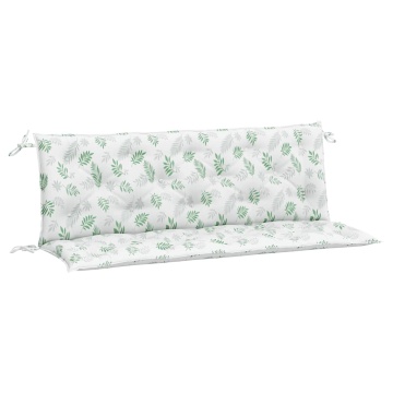 Perne bancă de grădină, 2 buc, 150x50x7cm, model frunze, textil - Img 2