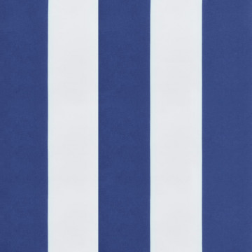 Perne bancă grădină, 2 buc., albastru&alb, 100x50x7 cm, textil - Img 6