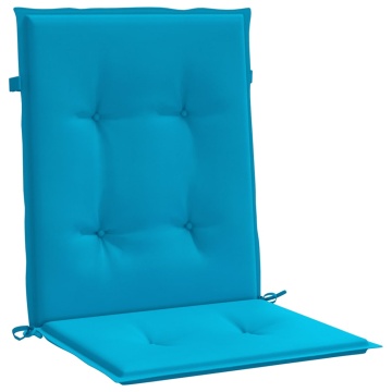 Perne cu spătar mic, 4 buc. albastru 100x50x3 cm textil oxford - Img 3