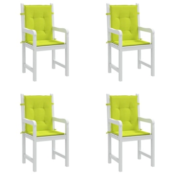 Perne cu spătar mic, 4 buc., verde, 100x50x3 cm, textil oxford - Img 4