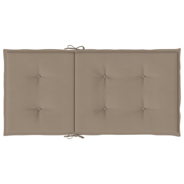 Perne cu spătar mic, 6 buc. gri taupe 100x50x3 cm textil oxford - Img 5