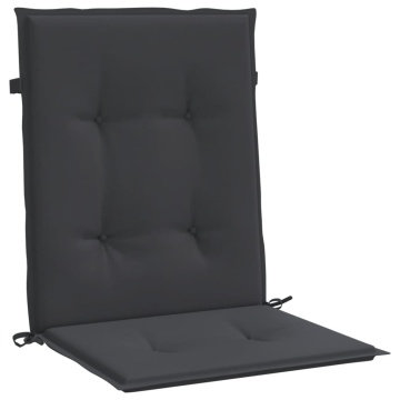 Perne cu spătar mic, 6 buc., negru, 100x50x3 cm, textil oxford - Img 3