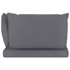 Perne de canapea din paleți, 3 buc., antracit, material textil - Img 4