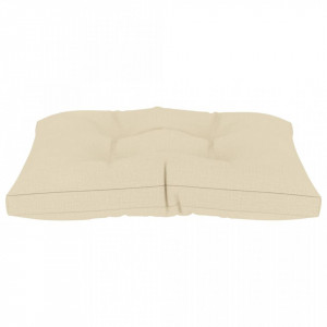 Perne de canapea din paleți, 3 buc., crem, material textil - Img 6