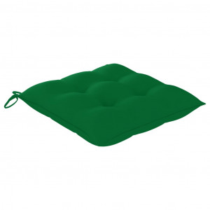 Perne de scaun, 2 buc., verde, 40 x 40 x 7 cm, textil - Img 3