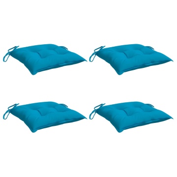 Perne de scaun 4 buc. albastru deschis 40x40x7 cm textil oxford - Img 3