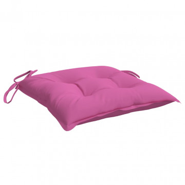 Perne de scaun, 6 buc., roz, 50x50x7 cm, textil oxford - Img 4
