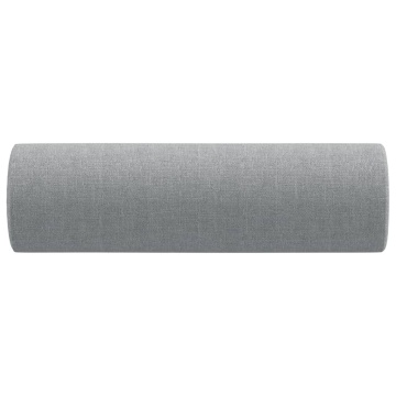 Perne decorative, 2 buc., gri deschis, Ø15x50 cm, textil - Img 4