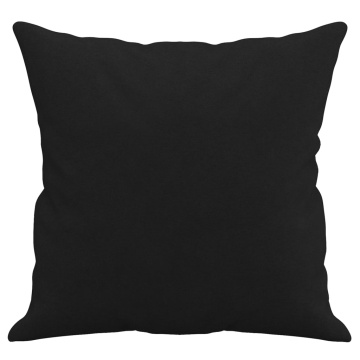 Perne decorative, 2 buc., negru, 40x40 cm, microfibră - Img 4