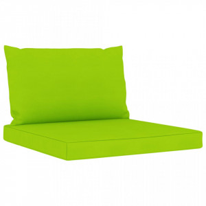 Perne pentru canapea din paleți, 2 buc., verde aprins, textil - Img 2